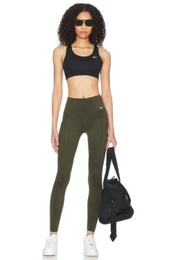 Nike High Waisted Pocket Legging Cargo Khaki -Hot Sale Clothing Store NIKR WP211 V5
