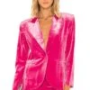 Norma Kamali Single Breasted Blazer In Rose Rose -Hot Sale Clothing Store NKAM WO120 V1