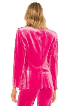 Norma Kamali Single Breasted Blazer In Rose Rose -Hot Sale Clothing Store NKAM WO120 V3
