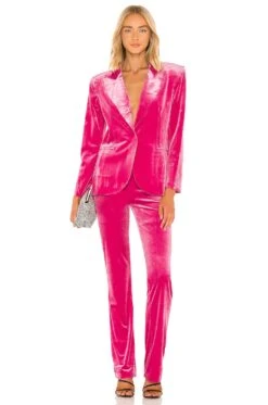 Norma Kamali Single Breasted Blazer In Rose Rose -Hot Sale Clothing Store NKAM WO120 V4