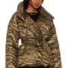Norma Kamali Sleeping Bag Short Coat Brown Tiger -Hot Sale Clothing Store NKAM WO121 V1