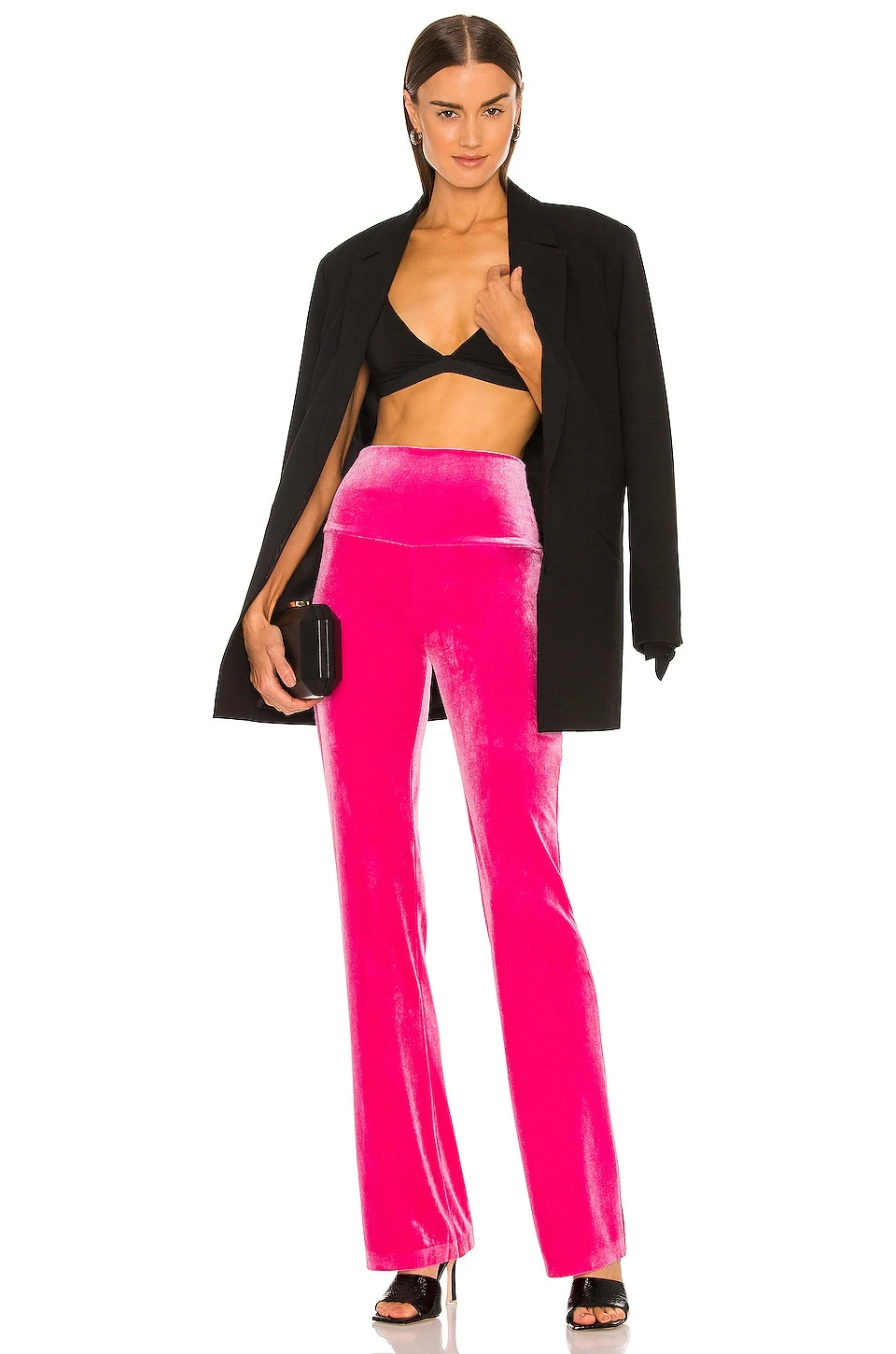 Norma Kamali Boot Pant Rose 6 Norma Kamali Boot Pant Rose - Image 4