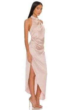 Amelia Halter Gown Nude -Hot Sale Clothing Store NKIE WD541 V2