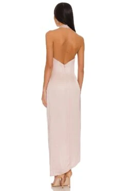 Amelia Halter Gown Nude -Hot Sale Clothing Store NKIE WD541 V3
