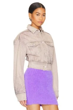 Off-White Bling Bling Baby Baggy Jacket Lilac -Hot Sale Clothing Store OFFR WO48 V3