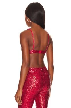 Shine On Sequin Bra Red 12 Shine On Sequin Bra Red -Hot Sale Clothing Store ONLY WI1121 V3