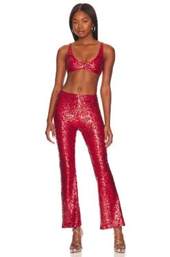 Shine On Sequin Bra Red 13 Shine On Sequin Bra Red -Hot Sale Clothing Store ONLY WI1121 V4
