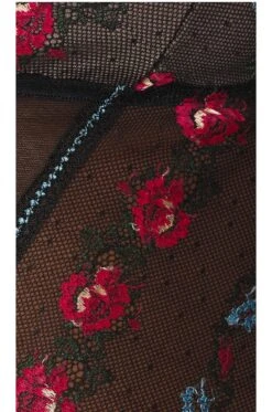 БОДИ CHEVRON Embroidered Roses -Hot Sale Clothing Store ONLY WS145 V6