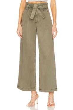 Paige Flutter Waistband Vintage Ivy Green