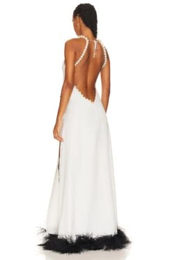 홀터넥 가운 White -Hot Sale Clothing Store PBTO WD229 V3