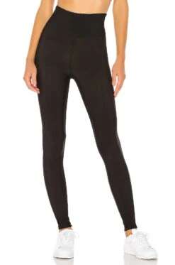 Fleece Lined High Waisted Matte Legging Black