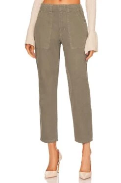 Pamela High Rise Straight Trouser Vine