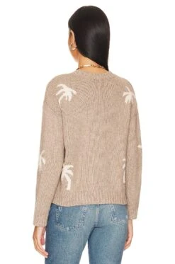 RAILS Zoey Sweater Oatmeal Ivory Palms -Hot Sale Clothing Store RAIL WK120 V3