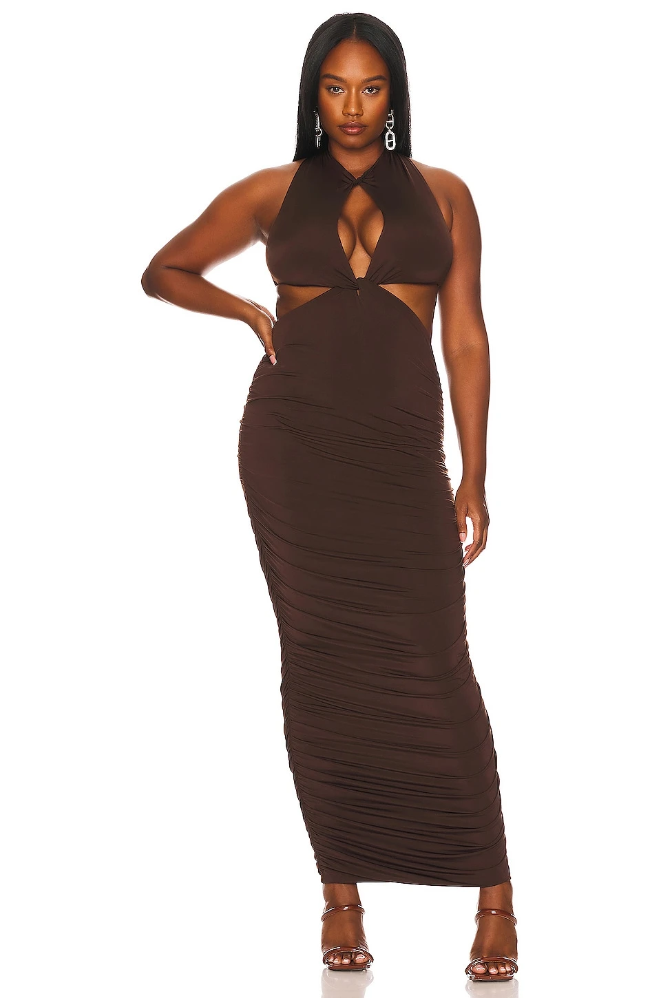 Hannah Maxi Dress Chocolate 3 Hannah Maxi Dress Chocolate
