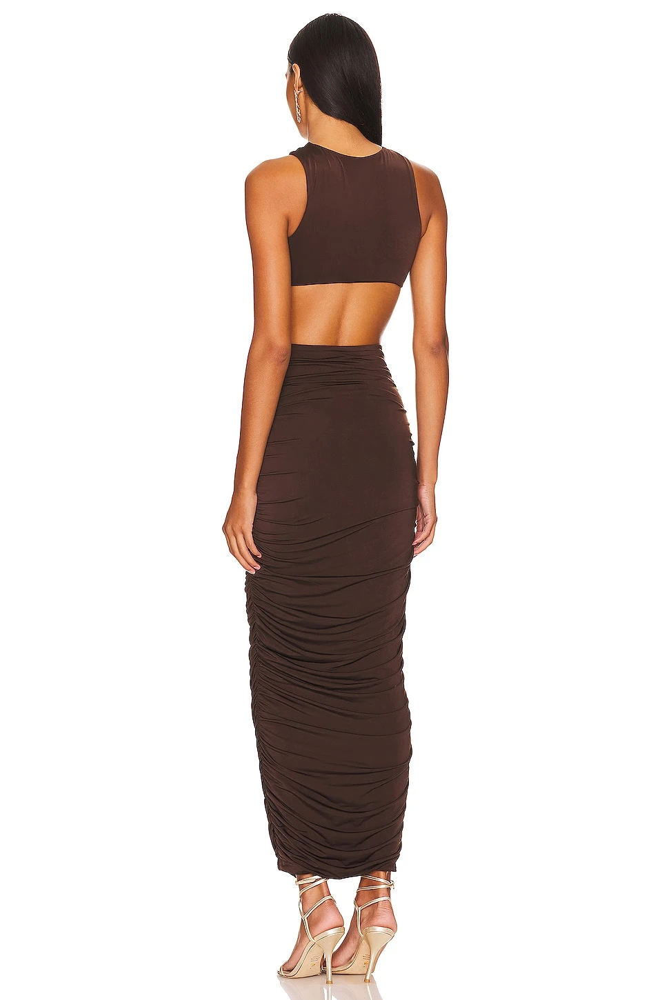 Hannah Maxi Dress Chocolate 8 Hannah Maxi Dress Chocolate - Image 6