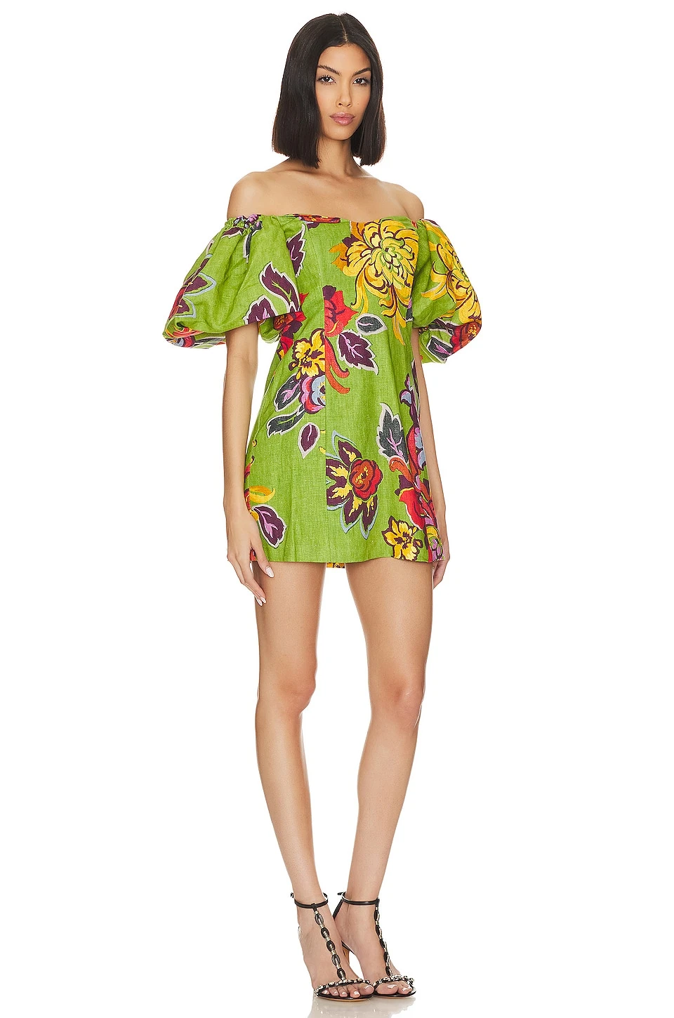 Dali Mini Dress Green Lanai 4 Dali Mini Dress Green Lanai - Image 2