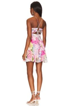 Aster Sleeveless Mini Dress Pink & Powder Blue -Hot Sale Clothing Store ROCS WD257 V3