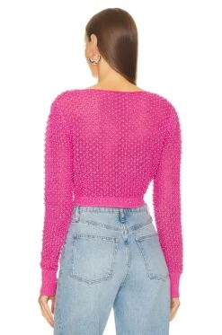 Larissa Crochet Cardigan Rose Pink -Hot Sale Clothing Store ROFR WK15 V3