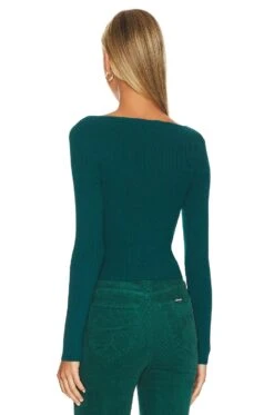 Cherry Knit Top Emerald -Hot Sale Clothing Store ROLS WS130 V3