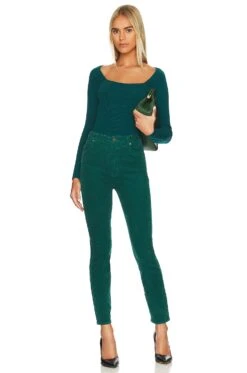 Cherry Knit Top Emerald -Hot Sale Clothing Store ROLS WS130 V4