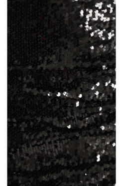 VESTIDO MAXWELL Lux Stretch Knit * Sequin Combo Black -Hot Sale Clothing Store RONR WD577 V4