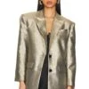 Morgan Blazer Lame Stretch Suiting Silver -Hot Sale Clothing Store RONR WO47 V1