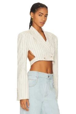 Santos Jacket Ecru & Blue 9 Santos Jacket Ecru & Blue -Hot Sale Clothing Store RONR WO53 V3