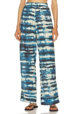 Dora Pant Blue Tye Dye Multi