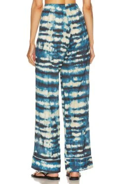 Dora Pant Blue Tye Dye Multi -Hot Sale Clothing Store RONR WP72 V3