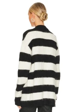 Artemis Cardigan Black & White Stripe -Hot Sale Clothing Store RTAR WK94 V3