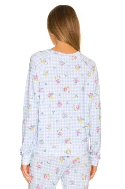 Petit Gingham Sweatshirt Blue -Hot Sale Clothing Store SARR WK21 V3