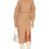 Angelle Sweater Dress Oatmeal -Hot Sale Clothing Store SAYR WD410 V1