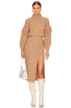 Angelle Sweater Dress Oatmeal