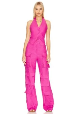 Linen Vest Fuchsia -Hot Sale Clothing Store SCIL WO13 V4