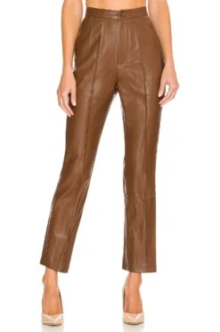 Lennox PU Pant Chocolate