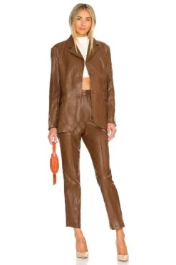 Lennox PU Pant Chocolate -Hot Sale Clothing Store SDYS WP19 V4