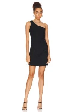 Seafolly Second Wave One Shoulder Mini Black
