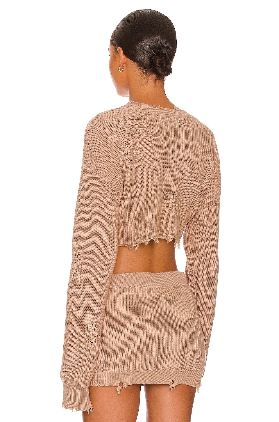 Cropped Devin Sweater Natural 5 Cropped Devin Sweater Natural - Image 3