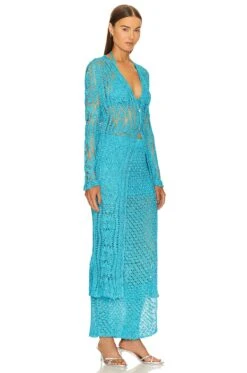 Allison Crochet Cardigan In Lime Turquoise -Hot Sale Clothing Store SERR WK46 V3