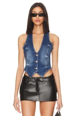 Taylor Denim Vest Bayside