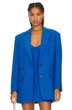 Shona Joy Irena Oversized Blazer Cobalt