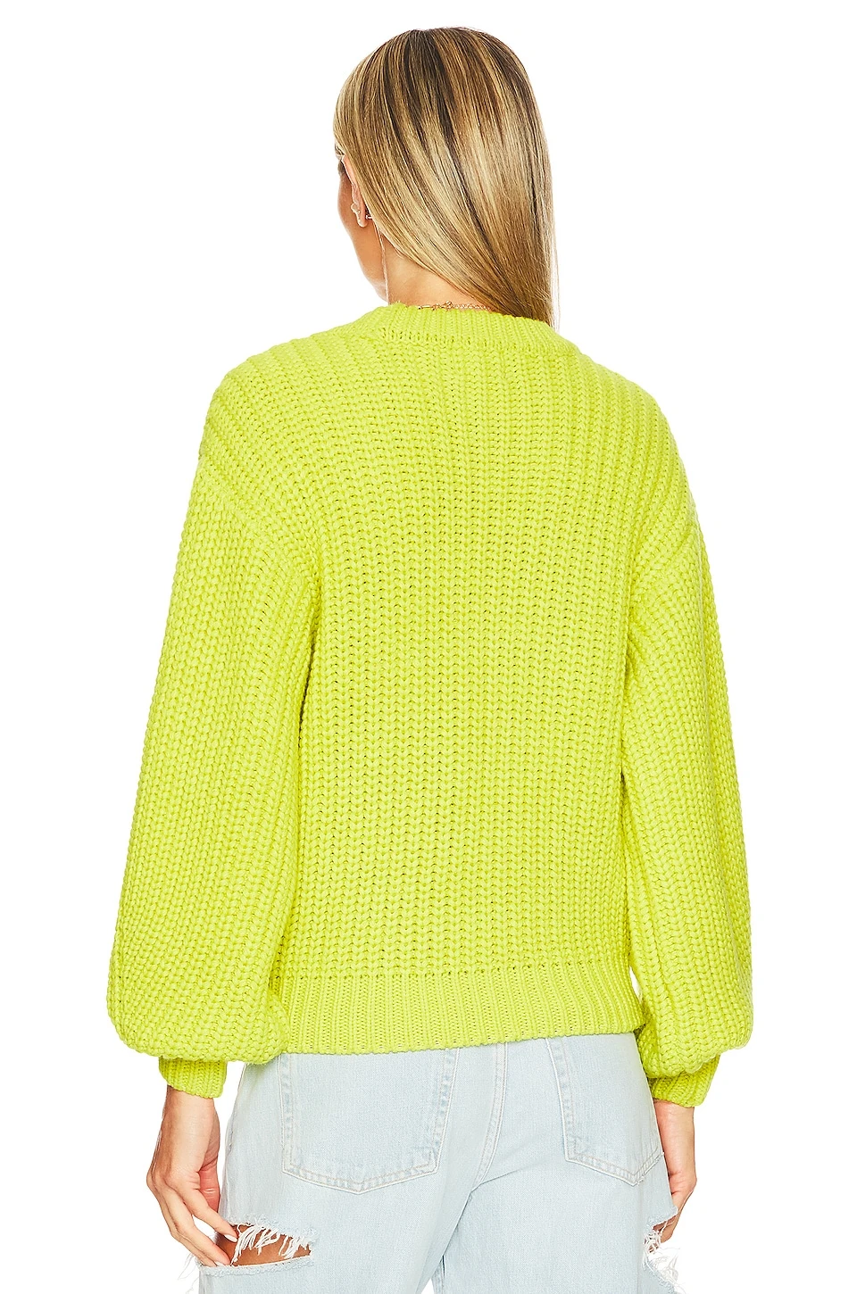 Show Me Your Mumu Bail Sweater Lime 5 Show Me Your Mumu Bail Sweater Lime - Image 3