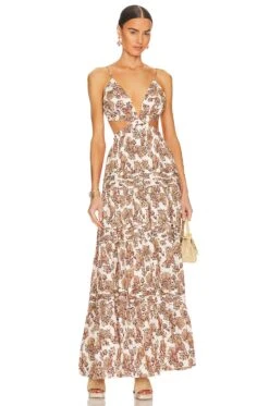 Tilly Midi Dress Pine Floral