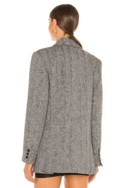 Oversized Blazer Black & Ivory Herringbone -Hot Sale Clothing Store SMYT WO270 V4