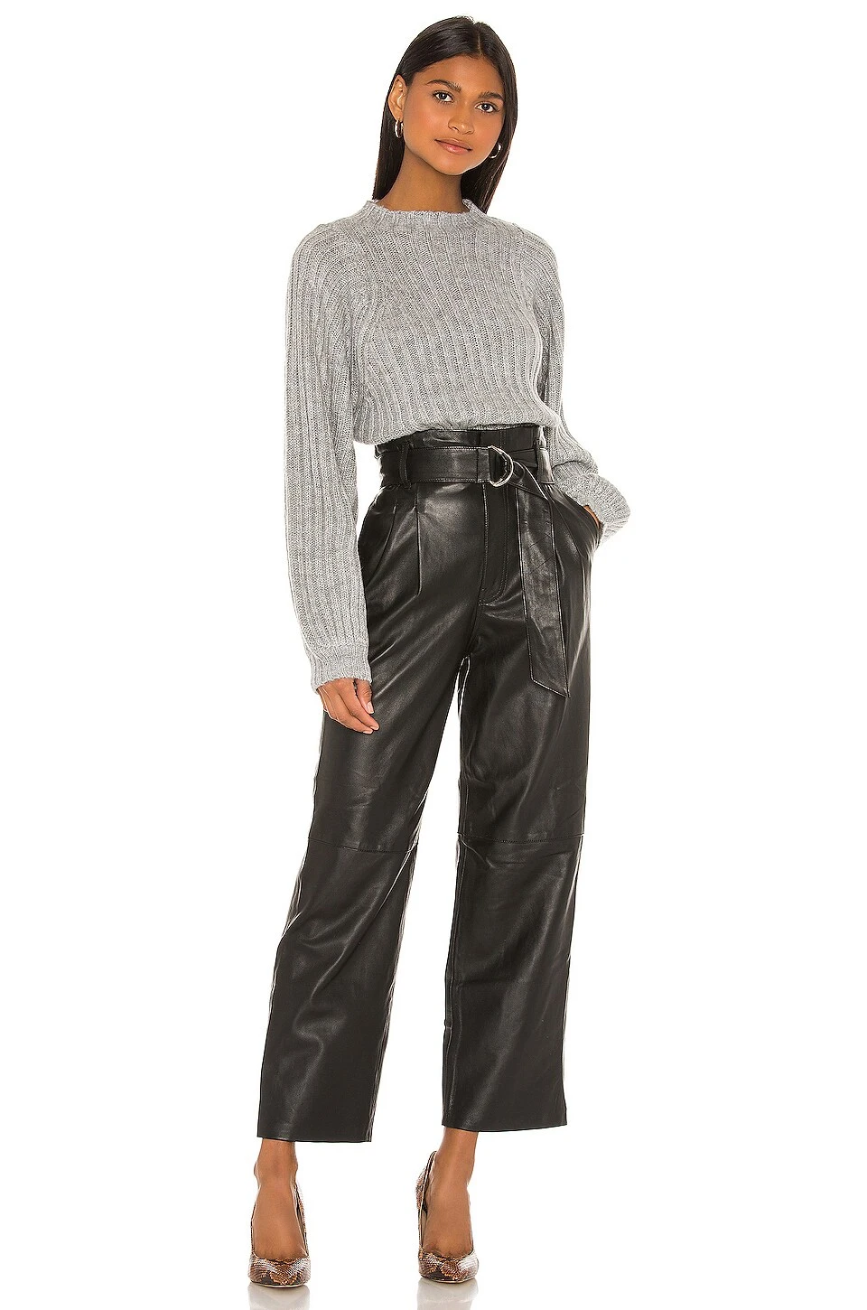 Song Of Style Sebastienne Leather Pants Black 6 Song Of Style Sebastienne Leather Pants Black - Image 4