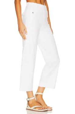 Spanx Stretch Twill Cropped Wide Leg Pant Bright White -Hot Sale Clothing Store SPAN WP52 V2