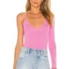 Kelsie One Sleeve Top Pink -Hot Sale Clothing Store SPDW WS1363 V1