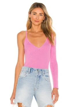 Kelsie One Sleeve Top Pink