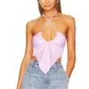 Devon Halter Top Metallic Lavender -Hot Sale Clothing Store SPDW WS1721 V1