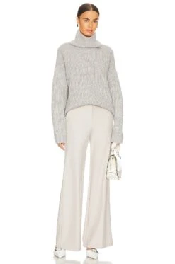 THEORY Terena High Waist Pant Putty -Hot Sale Clothing Store THEO WP269 V4